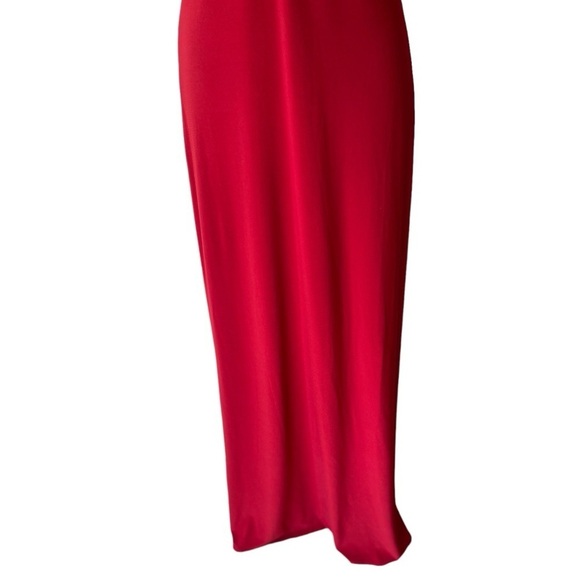 $240 Laundry By Shelli Segal Red Dress Formal Evening Holiday Party Prom Dress 8 - Picture 5 of 10